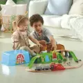 Детская железная дорога в контейнере для хранения Hape Сельский поезд E3772_HP