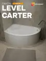 Панель фронтальная LEVEL для асимметричной ванны CARTER 150х105 см, Правая/Левая, MODULEASY 02калев1510