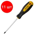 Комплект 11 штук, Отвертка Ultima Ph1х100 мм, CrV, 2-х компонент. рукоятка anti slip 124026