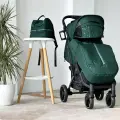 Коляска прогулочная JOYOY, Зеленая звезда, черная рама + сумка (механическая регулировка спинки)