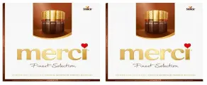 Merci конфеты шоколадные в коробке, подарочный набор, темный 250 г х 2 шт