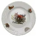Тарелка CMIELOW Рококо Охота 25см обеденная фарфор