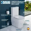 Унитаз-компакт Olives'S Navarra NR31126DP безободковый с микролифтом