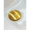 Донный клапан для раковины универсальный (с переливом / без перелива) AltroBagno, глянцевое золото
