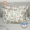 Наволочки 50х70 VIGRANA глория 2 шт с ушками, цветочный сатин