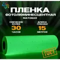 Пленка фотолюминесцентная для прямой печати по ГОСТ матовая 0,61 м x 15 м, послесвечение более 30 ч.