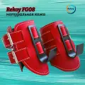 Гравитационные инверсионные ботинки крюки для ног на турник Rekoy FG08 из натуральной кожи, красные