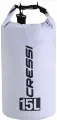 Гермомешок, герморюкзак, влагозащитная сумка CRESSI с лямкой DRY BAG объем 15 литров белый