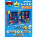 Набор фигурок P.M.I Brawl Stars, пластик, высота 5 см, 12 фигурок, 5 цветов