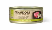 Корм влажный для кошек Grandorf 70гр(6шт), Филе тунца с мясом краба для всех возрастов