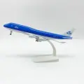 Металлическая модель самолета KLM BOEING 747 20 см с шасси 1:400