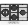 Газовая варочная панель SCHAUB LORENZ SLK GL6531, 4 конфорки, закаленное стекло, белый