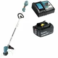 Триммер аккумуляторный Makita LXT BL 18 В, 460 Вт, D-рукоятка, d-30 см, M10xLH, разборвал (BL1830B DC18RC) DUR192LRF