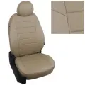 Комплект авточехлов Автопилот Ford Focus III Ambiente/Trend Седан/Хэтчбек/Универсал с 11г. Экокожа (Темно-бежевый + Темно-бежевый)