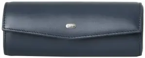 Футляр для очков из натуральной кожи Petek 1855 694.000.88 темно-синий/гладкий