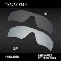 Поляризованные линзы OOWLIT для Oakley Radar Path, 2 Pairs, Черный, Унисекс