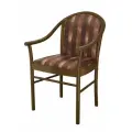 Стул-кресло деревянный анна массив бука, коричневый, темный орех