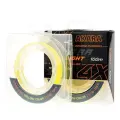 Шнур рыболовный плетеный Akara Ultra Light Yellow 100 м 0,10