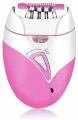 Эпилятор женский Kemei KM-189a беспроводной, бело-розовый / Машинка электрическая для удаления волос, депиляции, 2 скорости / Ручная аккумуляторная электробритва для ухода за телом
