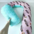 Подушка для беременных U из хлопка и сатина от бренда Ксенчик-Птенчик