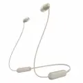 Беспроводные наушники Sony WI-C100, Bluetooth 5.0, шейный обод, 25 часов, IPX4, DSEE, бежевые