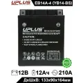 Аккумулятор мото UPLUS AGM EB14A-4 12Ah 210A прямая полярность (YB14-BS) (133х90х164)
