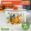 Кастрюля эмалированная Осень 7,0л ТМ Appetite