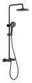 Душевая система с термостатом Gappo G2495-76, черная