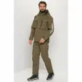 Костюм демисезонный мембранный Huntsman Торнадо до 0 для охоты, рыбалки, туризма, ткань Breathable, цвет хаки (р.48-50/182-188)