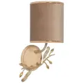 Светильник настенный Bogacho Oliva Branch правый кремовый с бежевым абажуром