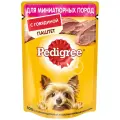 Влажный корм Pedigree для собак мелких пород паштет говядина 80г