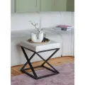 Пуфик Chelsea, черный, Ivory, 400х400х450