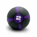 Медбол UNIX Fit PRO 2 кг для рук, утяжеленный мяч для фитнеса и кроссфита, медицинбол, фиолетовый