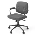 Улья компьютерное кресло на колёсиках с механизмом регулировки высоты и качанием, обивка: текстиль, тёмно-серый