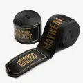 Бинты боксерские HAYABUSA Mayweather 180 Deluxe Hand Wraps 4,5м, черно-золотые