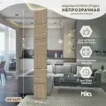 ШН-6-ДВП Дуб винтаж платина Ширма-перегородка подвесная модульная MiKs для зонирования комнаты, салона красоты, офиса, кафе, дома, гостиной и детской, интерьерная