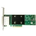 Broadcom 05-50075-00 Контроллер SAS LSI 9500-16e SGL (05-50075-00) PCIe Gen4 x8 LP, Tri-Mode SAS/SATA/NVMe 12G HBA, 16po