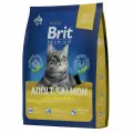 BRIT PREMIUM, Сухой корм с лососем для взрослых кошек Cat Adult Salmon, 2кг