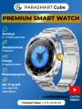 Смарт часы мужские и женские PARASMART CUBE с функцией звонка, спортивный фитнес браслет с измерением пульса, для андроид и айфона