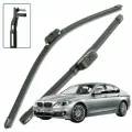 Дворники BMW 5-Series (6) F10 / БМВ 5 серии Ф10 седан рест. 2013 / 2014 / 2015 / 2016 / 2017 Щетки стеклоочистителя бескаркасные автомобильные LYNXauto 650мм-450мм к-т 2шт