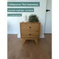 Тумба прикроватная, деревянная, на ножках, 49х39х60 из массива Сибирской Лиственницы, цвет можжевельник