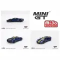 Машинка MINI GT 1/64 Ford GT Sunoco Blue Blister Packaging
