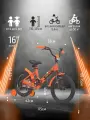 Велосипед двухколесный детский 16 дюймов RUSH HOUR J16 рост 110-125 см оранжевый. Для девочки, для мальчиков, для малышей 4 года, 5 лет, 6 лет, для дошкольников, велик детский, раш