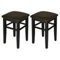 Комплект табуретов (2 штуки) KETT-UP ECO BRUNO деревянный, KU298.3П, цвет венге / коричневая рогожка