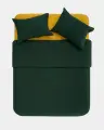 Набор наволочек из вареного хлопка 50х70 см, цвет темно-зеленый, 2 шт