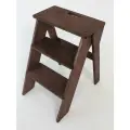 Табурет стремянка складной 54 см. коричневый, лестница