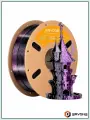 PLA пластик для 3D принтера Silk Dual-Color 1,75 мм 1 кг (Eryone) Черный - Фиолетовый