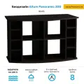 Тумба без дверок под аквариум Biodesign ALTUM PANORAMIC 300 (венге) влдсп 126*51*79 см