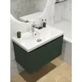 Тумба под раковину Cersanit Grande 80 64303 подвесная МДФ / ЛДСП зеленый с ящиками Чехия