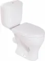 Унитаз-компакт напольный Gesso Луна, санфарфор, каскадный слив, антивсплеск, белый